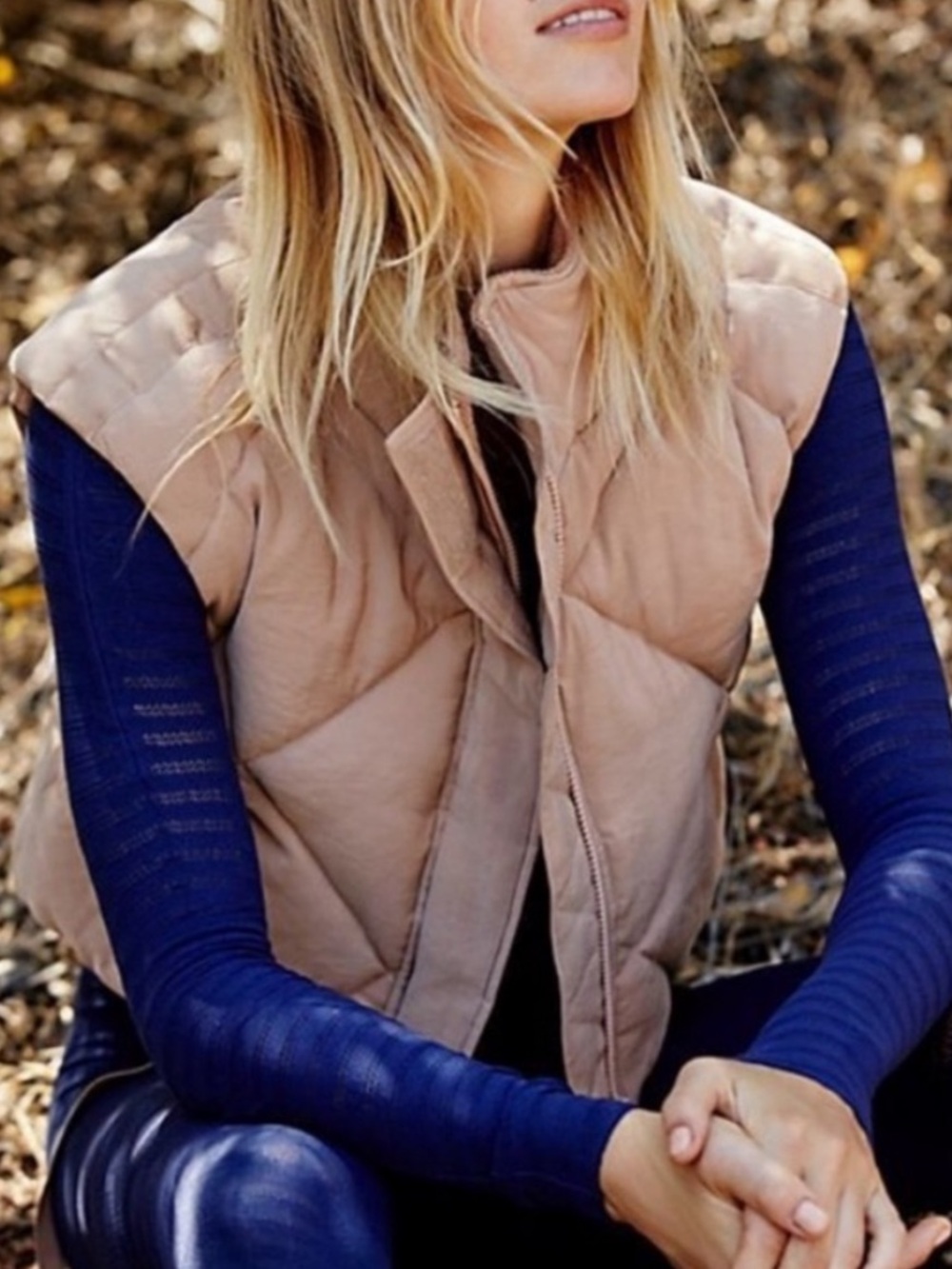 Free People Movement No Chill Quilted Vest Size Medium
